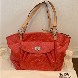 COACH Patent Leather Tote Bag